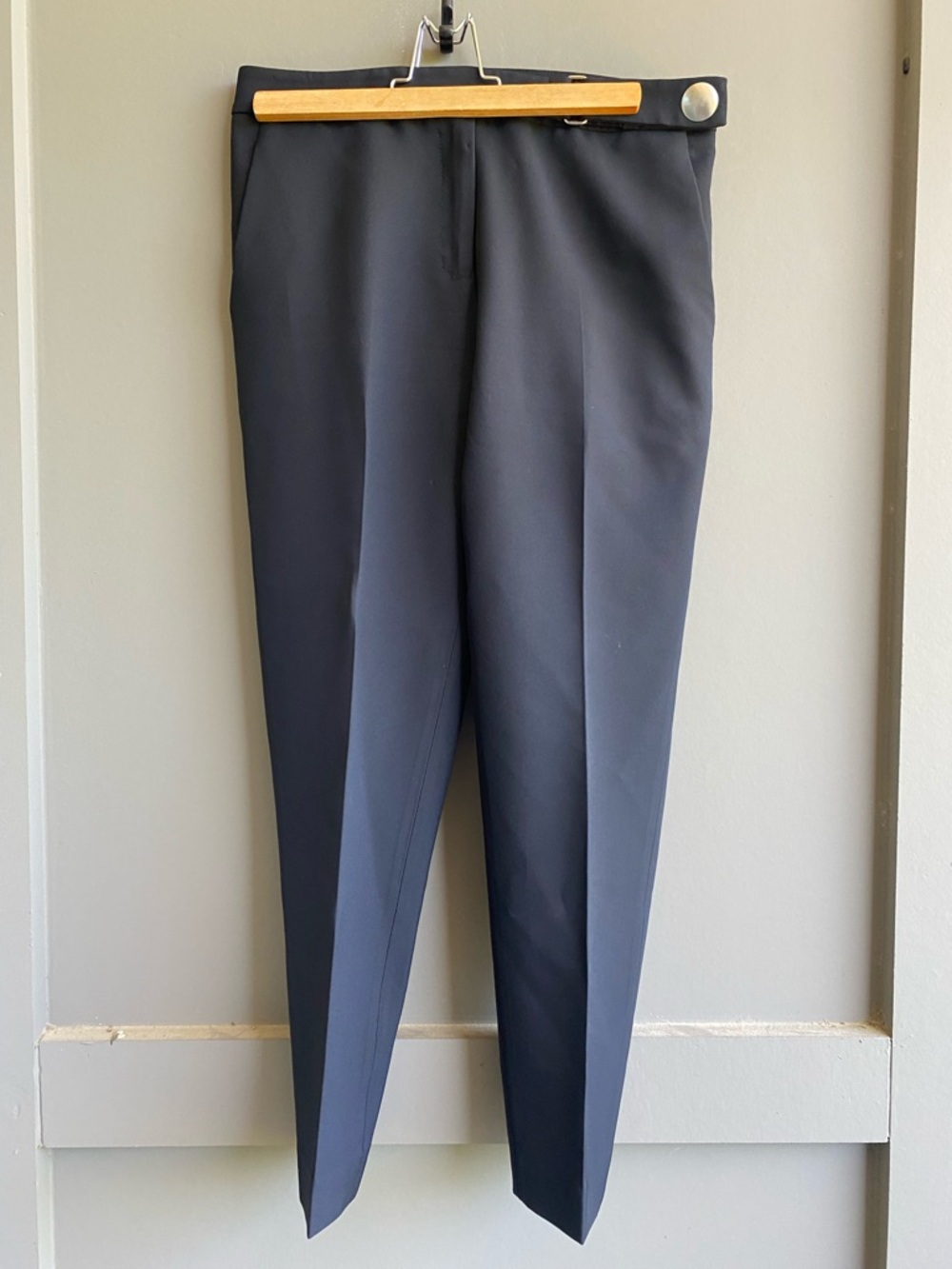 Proenza Schouler Tailored High-Waist Trousers in Black Size 0